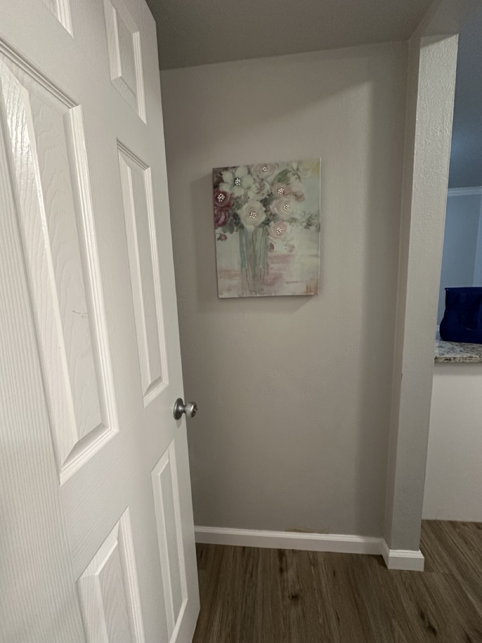 Bright living room with new flooring